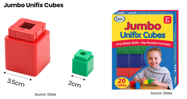 Jumbo Unifix Cubes Jumbo Unifix Cubes