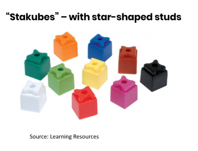 Other cubes – Stakubes Stakubes - another model of linking cubes from Learning Resources